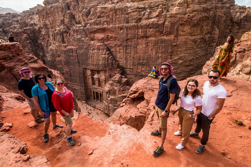 Petra városa Jordániában kalandtúra kis csoporttal