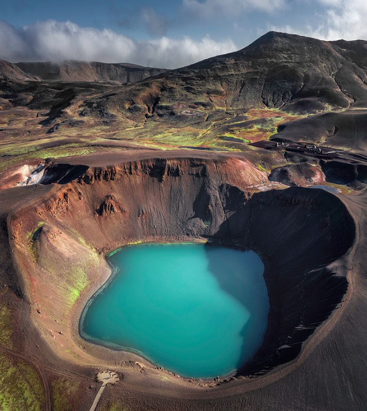 Krafla vulkántúra Izlandon csoportos kalandutazás csoporttal