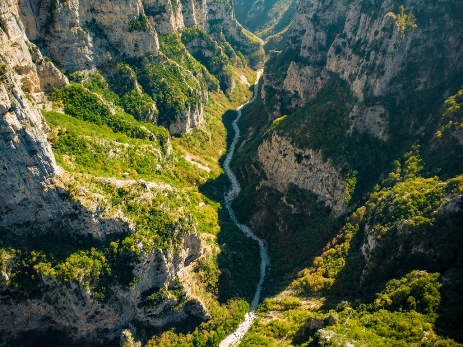 Vikosz kanyon szurdok Görögország kalandtúra