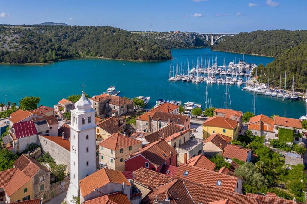 Town,Of,Skradin,On,Krka,River,,Dalmatia,,Croatia