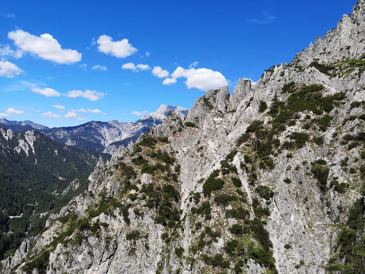 Gesause via ferrata Ausztria klettersteig
