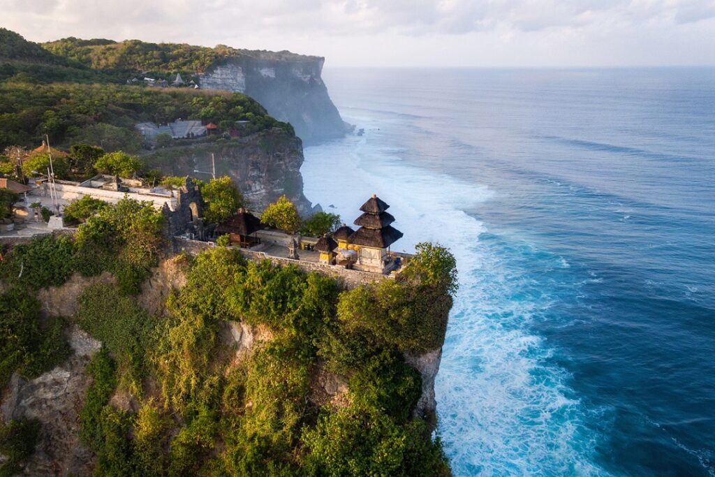 Bali,,Indonesia,,Aerial,View,Of,Pura,Luhur,Uluwatu,Temple,At