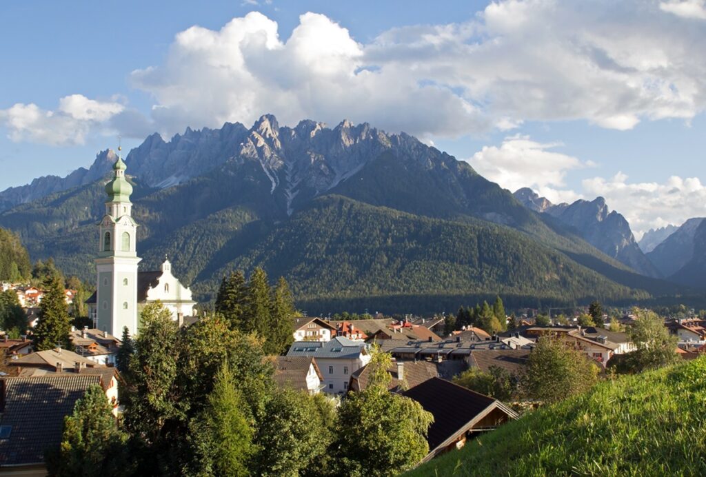 Village,Toblach,In,The,Evening,Light,,South,Tyrol,,Italy,,Europe
