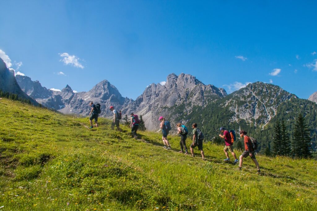2 Lienzi-Dolomitok túrázás szervezetten Karlsbader Hütte Lasertörl