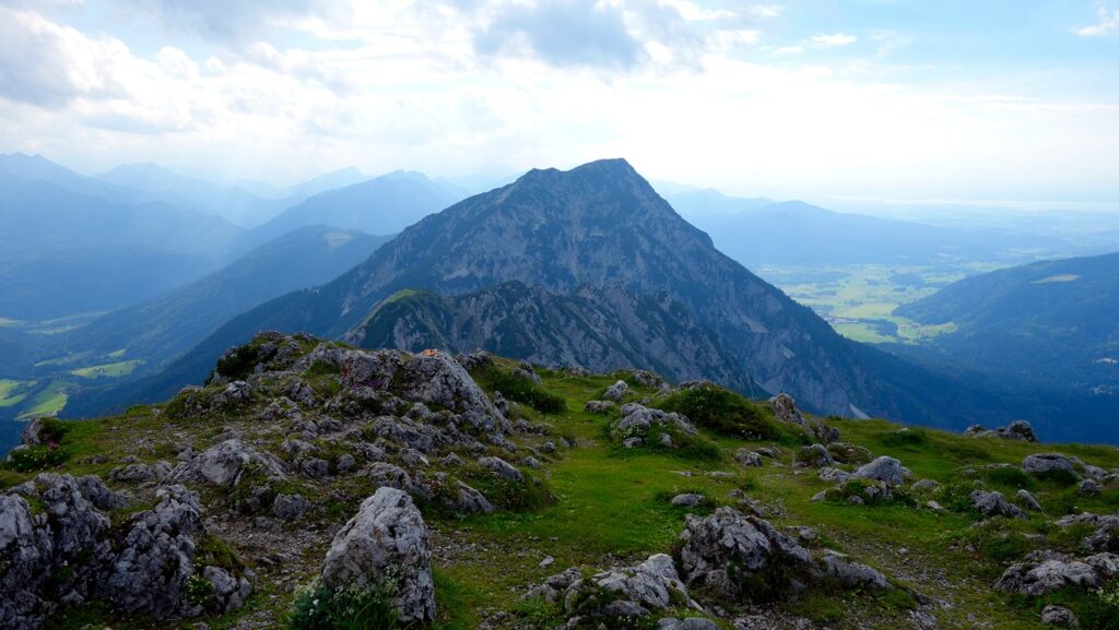 The,Alps.,Landscapes.,Pidinger,Klettersteig,In,Bayern