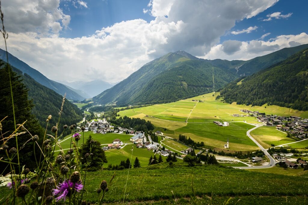 Summer,Landscape,With,Fields,And,Mountains--kals,Am,Grossglokner,styria,austria.