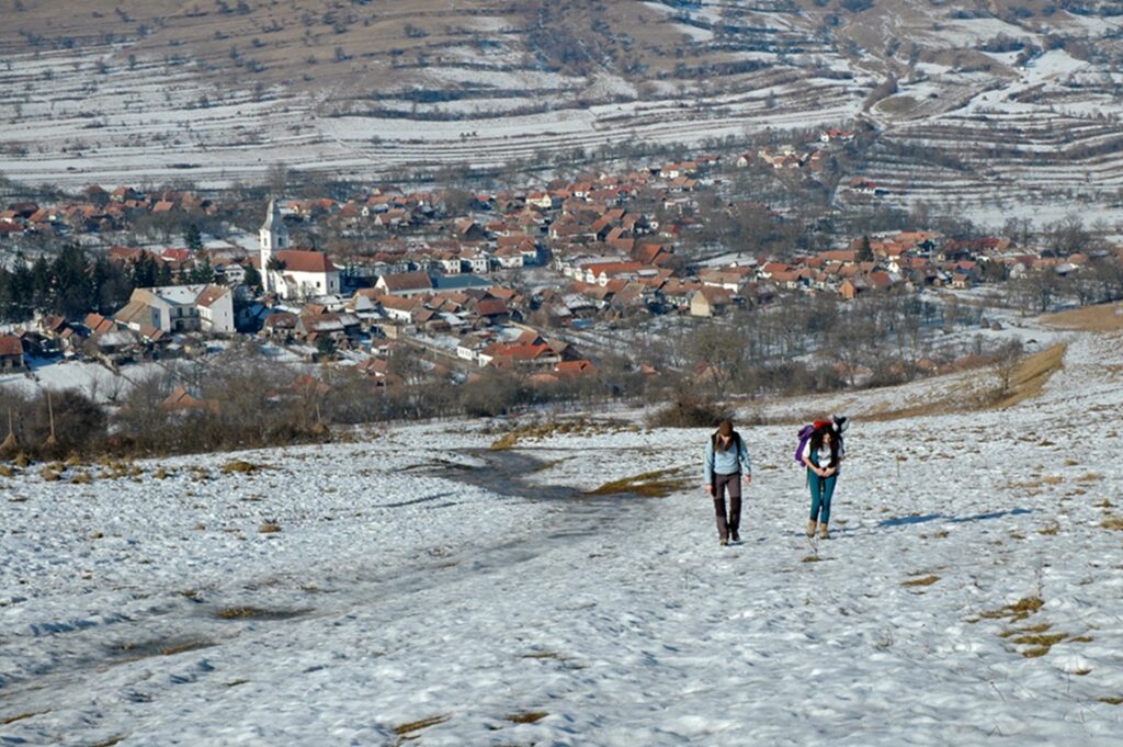 Spring,In,The,Mountains,With,Two,Trekking,Girls