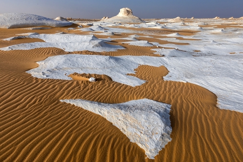 White,Desert,In,Egypt,,Farafra,,Wind,Eroded,Rock,Formations,At