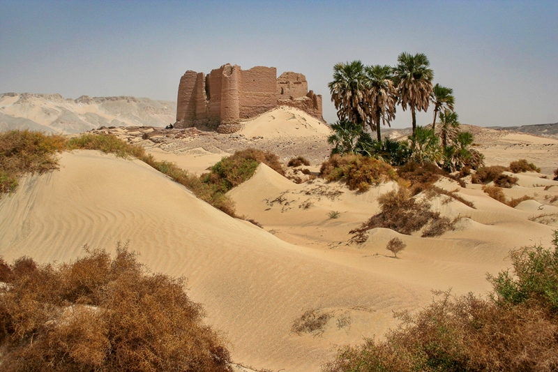 Ain,Labakha,Roman,Fortress,In,Dunes,Of,Western,Desert,Near