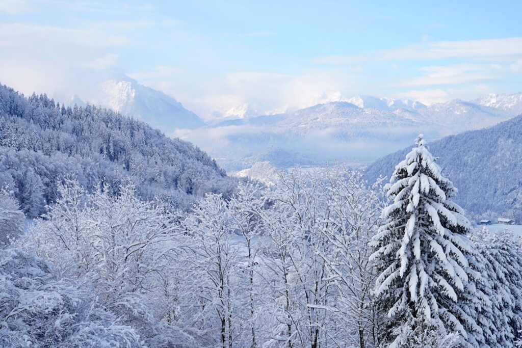 Berchtesgaden,Alps,By,Winter,,Watzmann,Mountains,,Berchtesgaden,,Bayern,,Germany