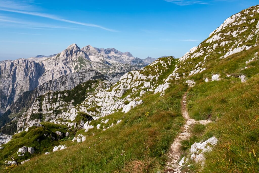 Idyllic,Hiking,Trail,With,Scenic,View,Of,Pristine,Rugged,Mountain