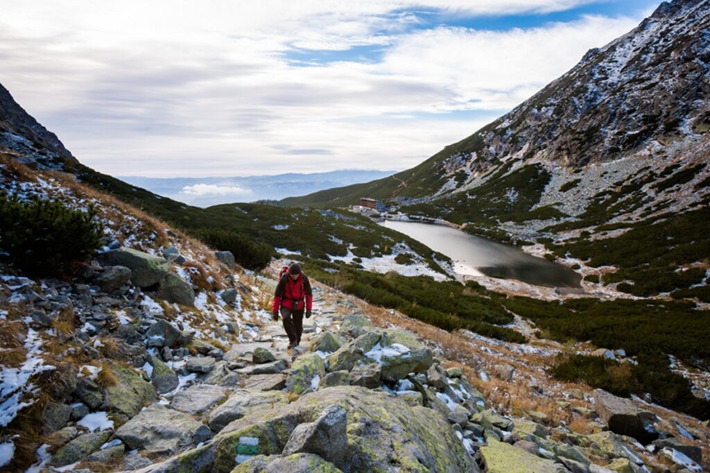 Tourist,On,Beautiful,Velicka,Valley,-,In,Slovakian,High,Tatra